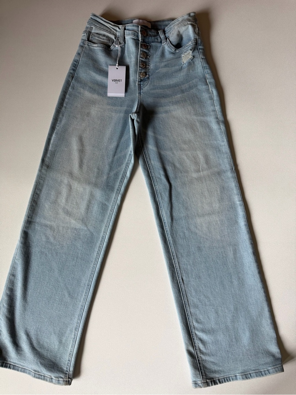 Vervet High-Rise Wide Leg Jeans in Light Blue size 7/28
